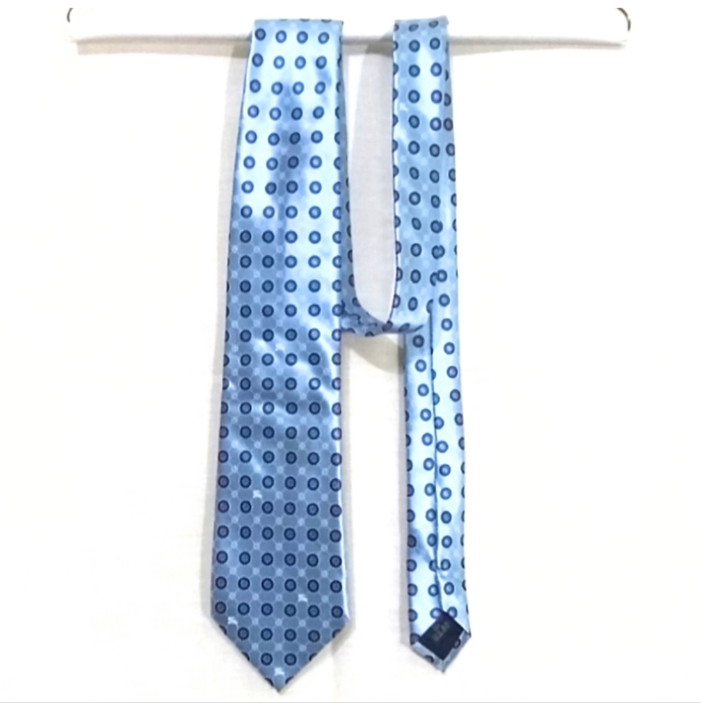 Men's Burberry Silk Tie Lt Blue
